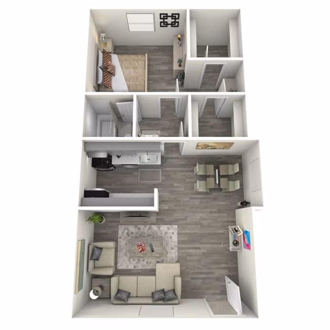 1X1 B Reno 212 floor plan